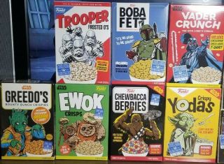 Star Wars Funko Cereal T - Shirts.  All Size Xl.  Full Set.  7 Shirts.  Factory