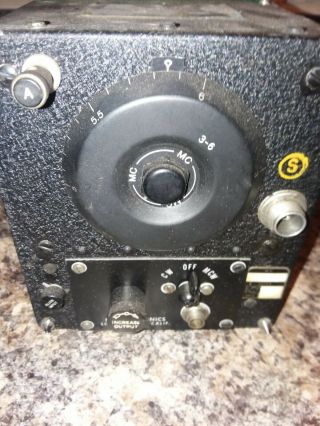 Vintage R - 26/ARC - 5 Aircraft Radio Receiver WWII Signal Corps 2
