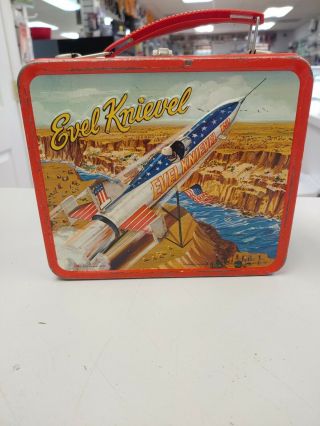 Evel Knievel 1974 Collectible Metal Lunch Box