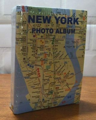 York Nyc Mta Subway Map Photo Album Book Souvenier Vintage