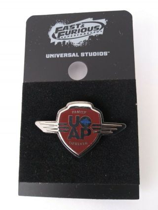 Universal Studios Fast & Furious Supercharged " Family Forever " Emblem Pin