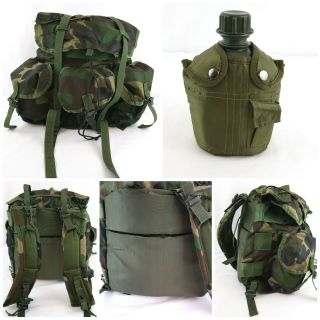 Combat Alice Field Pack Nylon Medium Camo Backpack Lc - 1 No Frame With Canteen