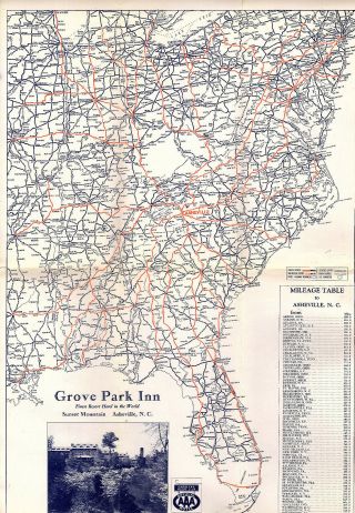 Grove Park Inn Asheville NC Vintage Travel Brochure Photos Maps Circa 1920 ' s 3
