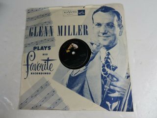 78 Rpm - Glenn Miller Victor 420 - 0043 - In The Mood & Picture Sleeve