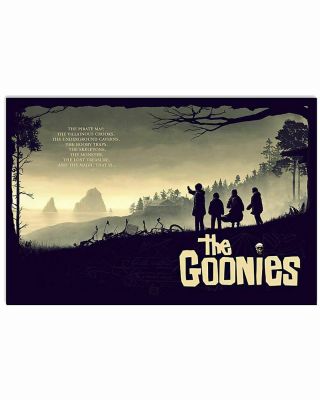 The Goonies Movie The Pirate Map The Villainous Crooks Gifts Poster (No Framed) 2
