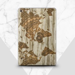 Vintage Map iPad 6 Pro 9.  7 2018 Silicone Case Wooden iPad Air 2 3 Pro 10.  2 2019 2