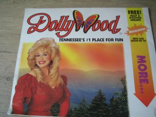 Vintage 1997 Dolly Parton Dollywood Theme Park Amusement Guide Map Plus Extra 