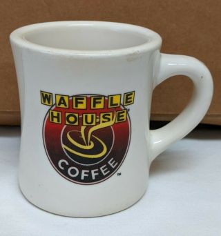 Tuxton Rounded Waffle House Restaurant Ware Coffee Cup Heavy Ceramic 10 Oz.  Mug