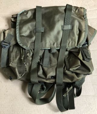 Us Military Olive Green Nylon Personal Backpack