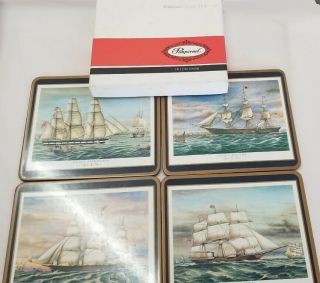 Set Of 4 Pimpernel Place Mats W Clipper Ships