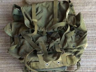 Vintage Usmc Army Military Surplus Alice Medium Lc - 1 Combat Rucksack Backpack Gi