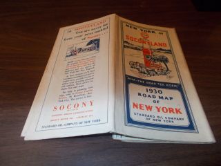 1930 Soconyland /standard Oil York Vintage Road Map