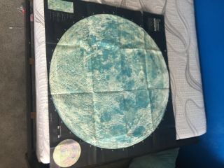 Vintage Rand Mcnally 1969 Map Of The Moon,  Scale 1:2,  300,  000