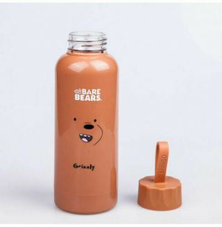 Miniso We Bare Bears Thermal Insulation Cups Grizzly Hand Bottle
