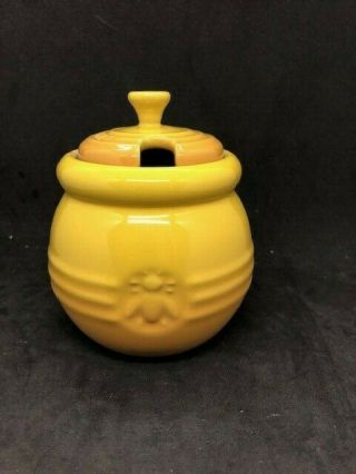 Le Creuset Honey Pot /jar With Lid – Dijon Yellow