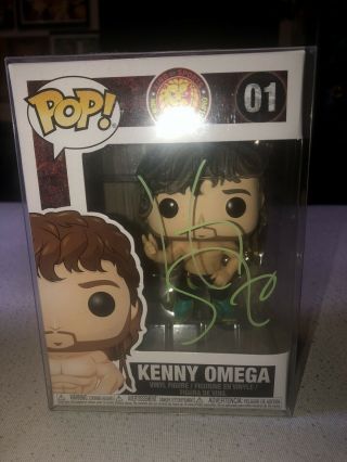 Kenny Omega Njpw Funko Pop 01 Autographed With Highspots Japan