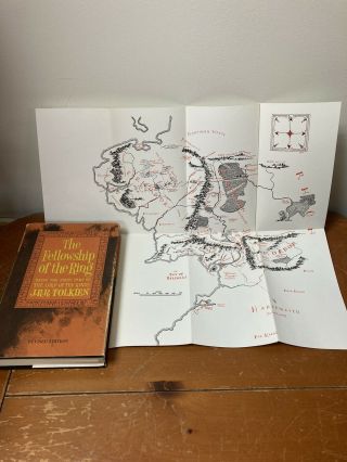 VTG 1965 2nd Edition Lord of the Rings Tolkien Trilogy Slipcase Box Set w Maps 4