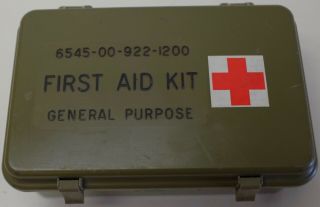 Us Military General Purpose First Aid Kit Nsn 6545 - 00 - 922 - 1200