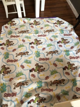 Scooby Doo Vintage 1998 Road Map Blanket 72” X 90” Twin Bed Scooby - Doo Rare A2