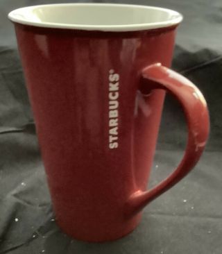 Listing (1) Starbucks Large Tall 22oz Red White Coffee Mug Cup.  Item 12/520