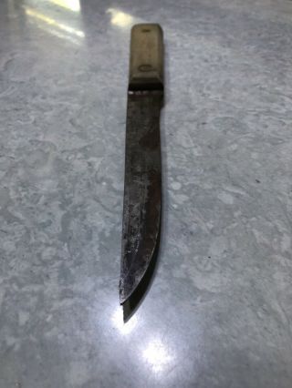 Vintage Ontario Knife Co.  Tru - Edge Usa Made Carbon Steel 6 " Blade Boning Knife