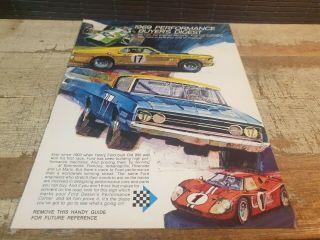 1969 Ford Performance Digest Brochure Mustang Torino Cobra Xl Gt