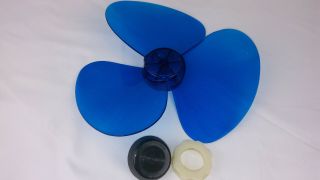 Vintage Blue Fan Blade 12 " Diam For 14 " Oscillating Lasko,  Galaxy Replacement