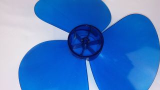Vintage Blue Fan Blade 12 