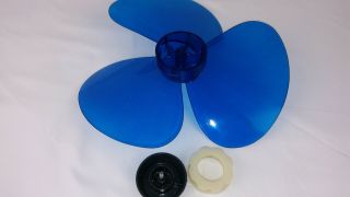 Vintage Blue Fan Blade 12 
