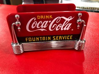 Vintage 1997 Drink Coca Cola Fountain Service Sugar Caddy