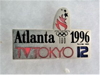 Atlanta 1996 - Tv Tokyo Japan Media Pin