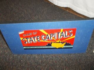 Game of State Capitals Board Game Vintage 1952 Parker Brothers USA Map 3