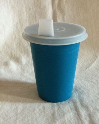 Tupperware Blue Bell Tumbler Sippy Cup 109 With Lid 1552