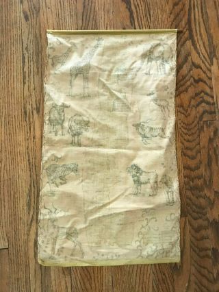 Vtg Kruger National Park Map Fabric Safari South Africa Wall Tapestry Hanging 3