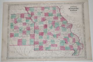 1869 Missouri,  Ks Us Johnson 