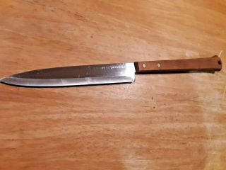 Flint Stainless Vanadium Usa Butcher Knife Wood Handle 8 " Blade 17 " Long
