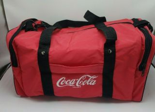 Vintage 90s Coca Cola Duffle Am/fm Radio Speaker Bag Kith Style Beach Classic Og