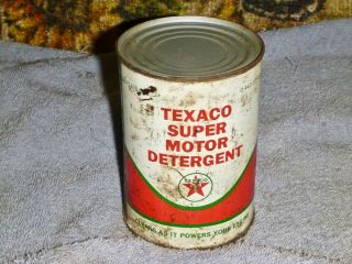 Vintage 15 Oz.  Texaco Motor Detergent (full Can)