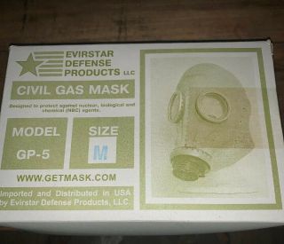 Russian Gp - 5,  Civil Gas Mask - Nuclear,  Biological,  Chemical (nbc) Adult Size M