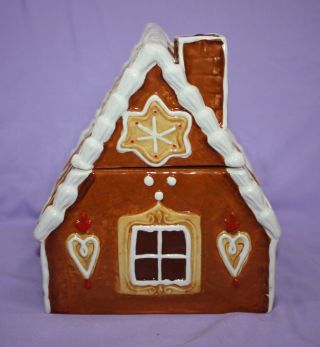 Gingerbread House Cookie Jar Canister With Seal by Magenta 3