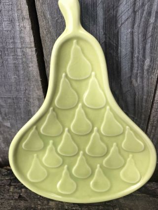 Jonathan Adler Happy Chic Celadon Green Pear Ceramic Serving Dish Plate As