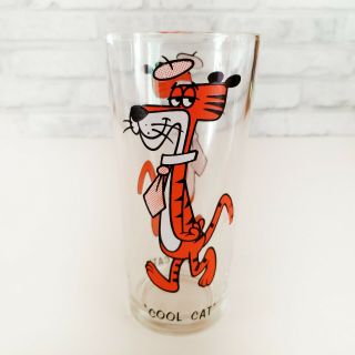 1973 Pepsi Collector Series " Cool Cat " Glass Warner Bros Looney Tunes