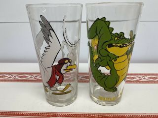The Rescuers Collector Series Glasses 1977 Walt Disney Orville Brutus And Nero