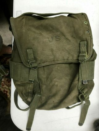 Us Army M - 1956 Combat Butt Pack,  Dated Sept.  1968
