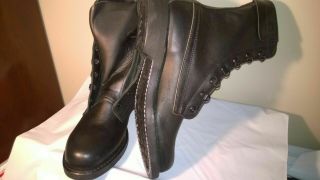 Addison Shoe Company Black Flyers Military Motorcycle Boots Mens Size 7.  5 D