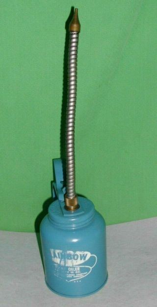 Vintage Rainbow Pump Oiler Flexible Spout 10 Oz.  Eagle Manufacturing Co.  Usa