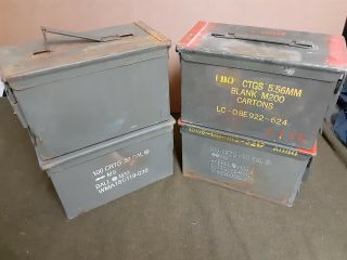 (4 Pack) Scratch And Dent 50 Cal M2a1 Ammo Can