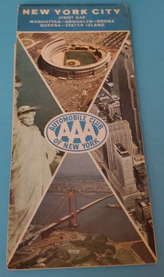 Vintage Automobile Club Of York 1977 Edition York City Street Map