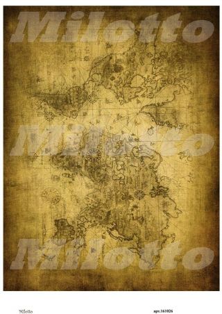 Rice Paper Decoupage 161026 Napkin Vintage Map Supplies Craft Scrapbooking