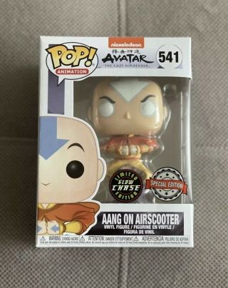Funko Pop - Aang On Airscooter Glow In The Dark Chase 541 Special Edition